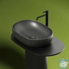  Раковина на столешницу 60 см Ceramicanova Element CN6047MDH (антрацит)
