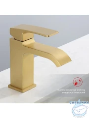 Смеситель для раковины Raglo R02.10.03 (сатин золотой)