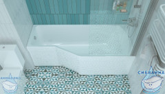 Акриловая ванна 1Marka Convey 150х75 R с ножками