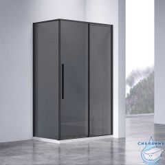 Душевое ограждение Vincea Слим-н 140x80 профиль черный, стекло тонированное VSR-4SN8014CGB