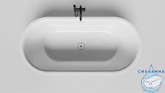 Ванна из искусственного камня Salini Perla 170x80 (материал Solix, белый матовый)