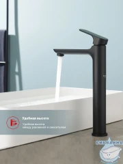 Смеситель для раковины Raglo R03.15.06 (черный матовый)