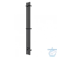 Полотенцесушитель электрический Terminus Tres 16х160 круглая (с возможностью скрытого подключения) (черный муар)