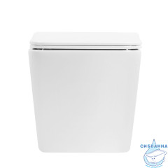 Унитаз подвесной безободковый Abber Rechteck  AC1201T с сиденьем Soft Close (микролифт) (белый)