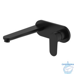 Смеситель для раковины встраиваемый Aquatek Ника AQ1813MB (черный матовый)