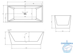 Акриловая ванна Abber 160х80 AB9224-1.6
