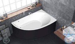 Акриловая ванна C-BATH Aqua 140x80 R с каркасом