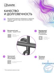 Душевая система Lemark Калина 230 1 режим LMF-2126S-GM (графит)