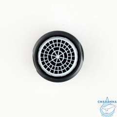 Аэратор для смесителя, силикон, M24, корпусный, наружная резьба, черный, IDDIS, 996S24A1SM-B