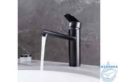 Смеситель для кухни Aquatek Ника AQ1880MB (черный матовый)