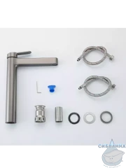 Смеситель раковины Gappo G1099-89 (оружейная сталь)