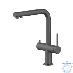 Смеситель для ванны напольный Aquatek Европа AQ1385BGM (черный хром)
