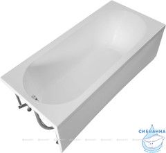 Акриловая ванна Aquanet Lotos 175x80 с каркасом