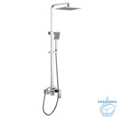 Душевая стойка ABBER Wasserfall AF8616L с изливом, хром