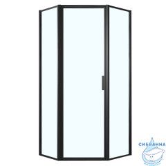 Душевое ограждение Azario Richmond 90x90 AZ-NAG3231 900 Black профиль черный, стекло прозрачное (без поддона)
