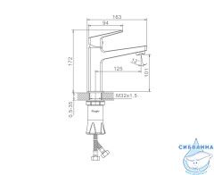 Смеситель для раковины Raglo R30.10.03 (сатин золотой)