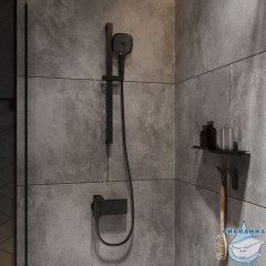 Лейка для душа, черная, Slide, IDDIS, SLI3F0Bi18