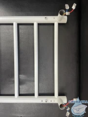 Полотенцесушитель электрический Санприз Аврора П6 40х60 с полкой (белый матовый) (подключение универсальное)