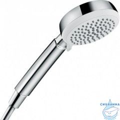 Ручной душ Hansgrohe Crometta 1 режим 26824400 (хром/белый)