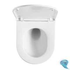 Унитаз подвесной безободковый Calypso CS93UQ-TKS с сиденьем Soft Close (микролифт)