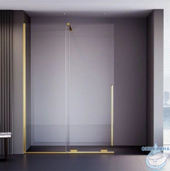 Walk-in Veconi Premium Trento 140 профиль золото брашированное, стекло прозрачное PTDW-50G-140-01-C4