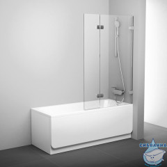 Шторка для ванны Ravak BVS2 100 профиль хром, стекло прозрачное, правая