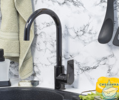 Смеситель для кухни Wasserkraft Glan 6607 (черный матовый)