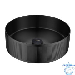 Раковина накладная ABBER Wasser Kreis AF2411MB черная матовая