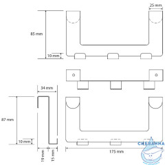 Крючок Bemeta White 101106224