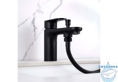 Смеситель для ванны на борт Aquatek Ника AQ1844MB (черный матовый)