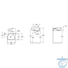 Раковина 45 см Jacob Delafon Nouvelle Vague EGK112-00