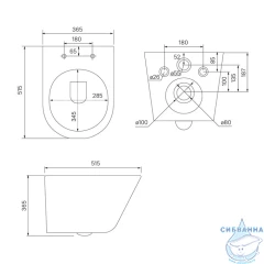 Инсталляция Iddis с кнопкой смыва в комплекте с унитазом Iddis Calipso c сиденьем Soft close (микролифт) BASC020i73