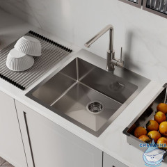 Мойка, нерж. сталь, сатин, 490*510, Haze, IDDIS, HAZ49S0i77