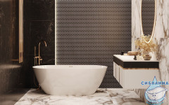 Ванна из литьевого мрамора Esse Sentosa 161x77