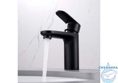 Смеситель для раковины Aquatek Ника AQ1810MB (черный матовый)