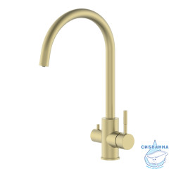 Смеситель для кухни Oliveeka OL-458022-BG (золото матовое)