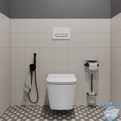 Кнопка смыва Iddis Unifix UNI01WBi77 белый матовый