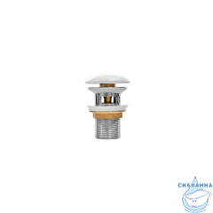 Выпуск для умывальника с переливом, Optima Home, белый глянцевый, IDDIS, OPHWS0Wi88