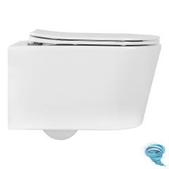 Унитаз подвесной безободковый Aquatek Оберон AQ1365T-00 с сиденьем Soft Close (микролифт)