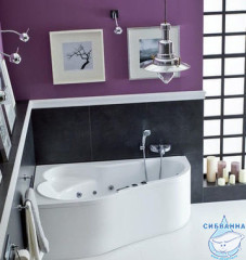 Акриловая ванна Santek Ибица XL 160х100 L с каркасом