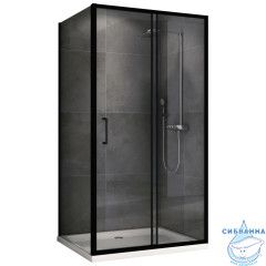 Душевое ограждение ABBER Schwarzer Diamant AG30130B5-S90B5 130x90 профиль черный, стекло  прозрачное (без поддона)