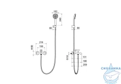 Смеситель для ванны Aquatek Европа AQ1349BGM (оружейная сталь)