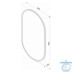 Зеркало Calypso Delight LED 55x100 ЗЛП520