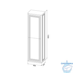 Пенал подвесной, 40 см, белый, Oxford Neo, IDDIS, OXN40W0i97