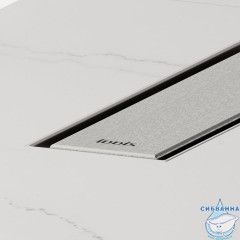 Лоток душевой, сифон 360, комбинированный затвор, двухсторонняя решетка, 600мм, хром, IDDIS, 975B6SB00DZ