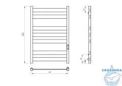Полотенцесушитель электрический Laris Гефест П7 50Х80 R (белый матовый)