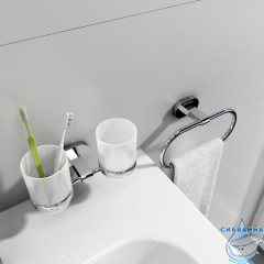 Двойной держатель с двумя стаканами Ravak Chrome X07P189