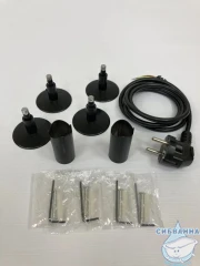 Полотенцесушитель электрический Санприз Аврора П10 20х100  (черный матовый) (подключение универсальное)