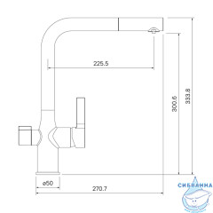 Смеситель для кухни с подключением фильтра Iddis Pure PURSBFLi05