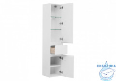 Пенал подвесной Aquanet Бруклин 35 белый глянец 203966